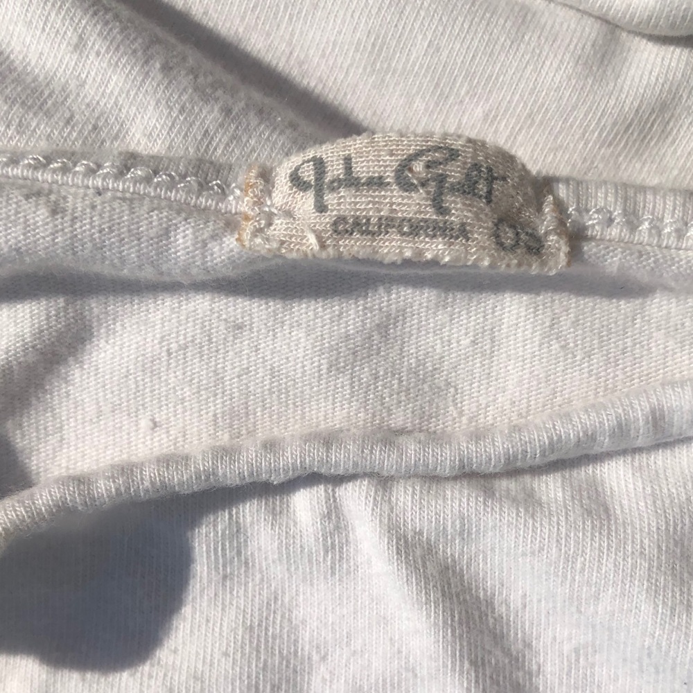 white with blue stripe tank top - Picture 3 of 3